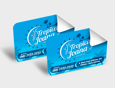 Adesivo em Vinil 5x5 - 4x0 - 20000 unid