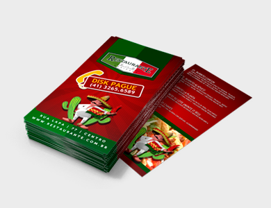 Folder/Filipeta Couchê 90g Verniz Total Frente e Verso 10x21cm - 4x4 - 10000 unid